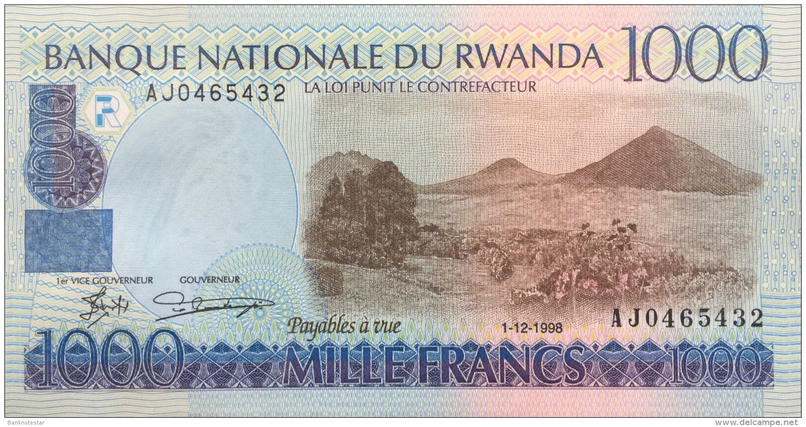 Rwanda 1.00 Francs, P-27a (1.12.1998) UNC - Ruanda