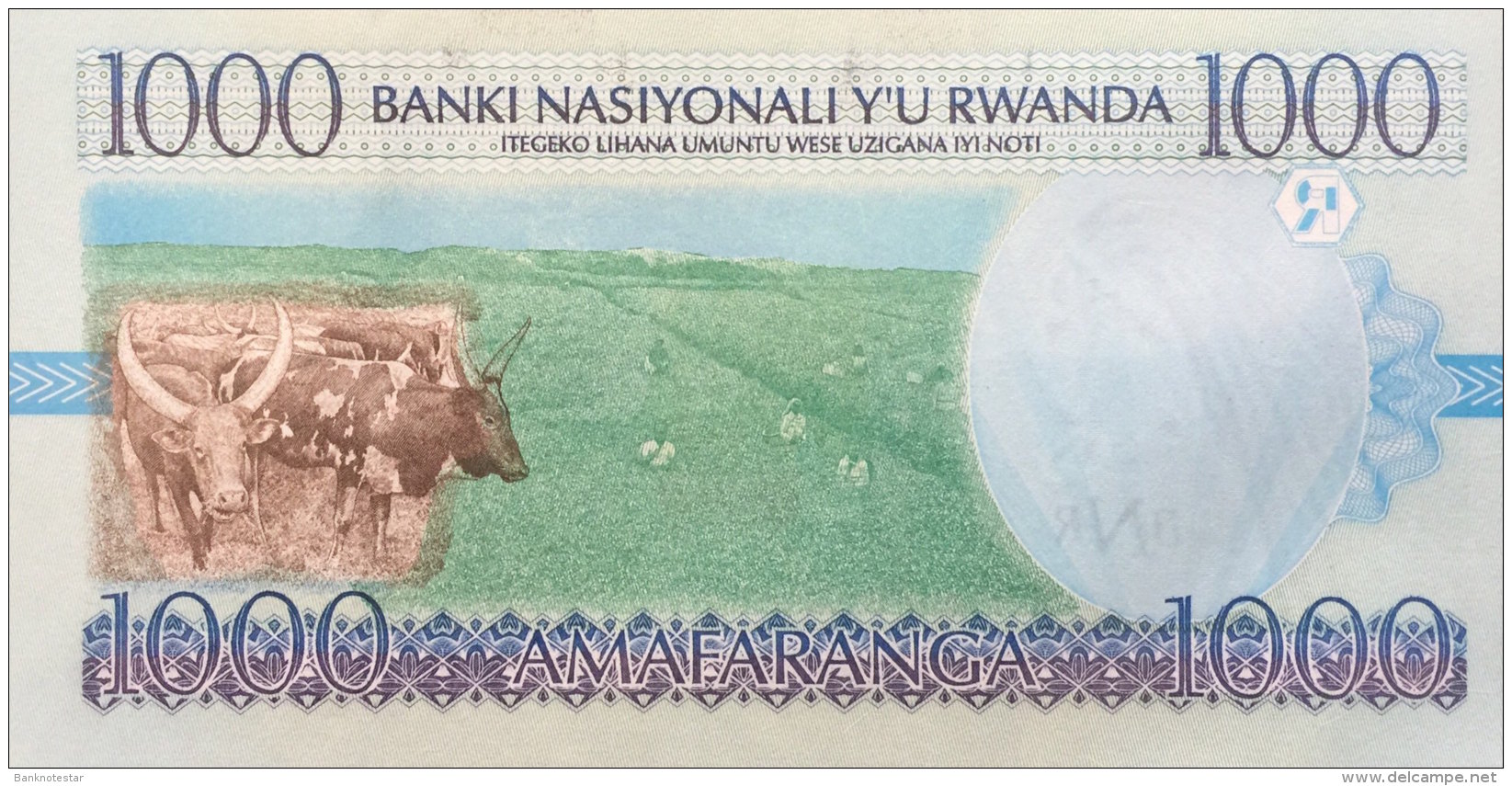 Rwanda 1.00 Francs, P-27a (1.12.1998) UNC - Ruanda