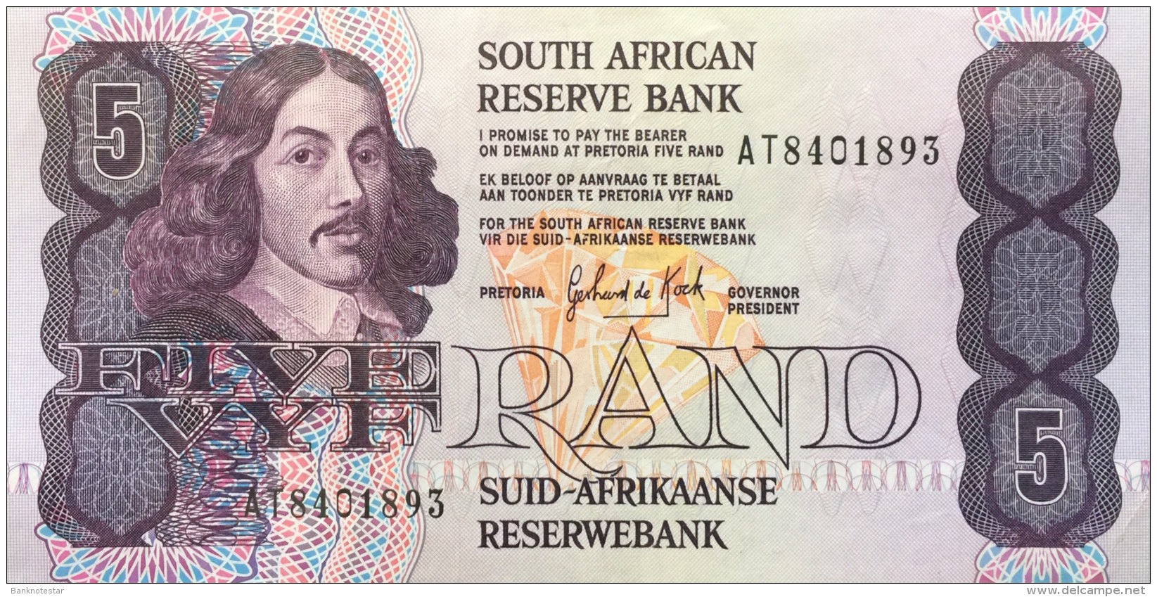 South Africa 5 Rand, P-119d XF+ - Südafrika