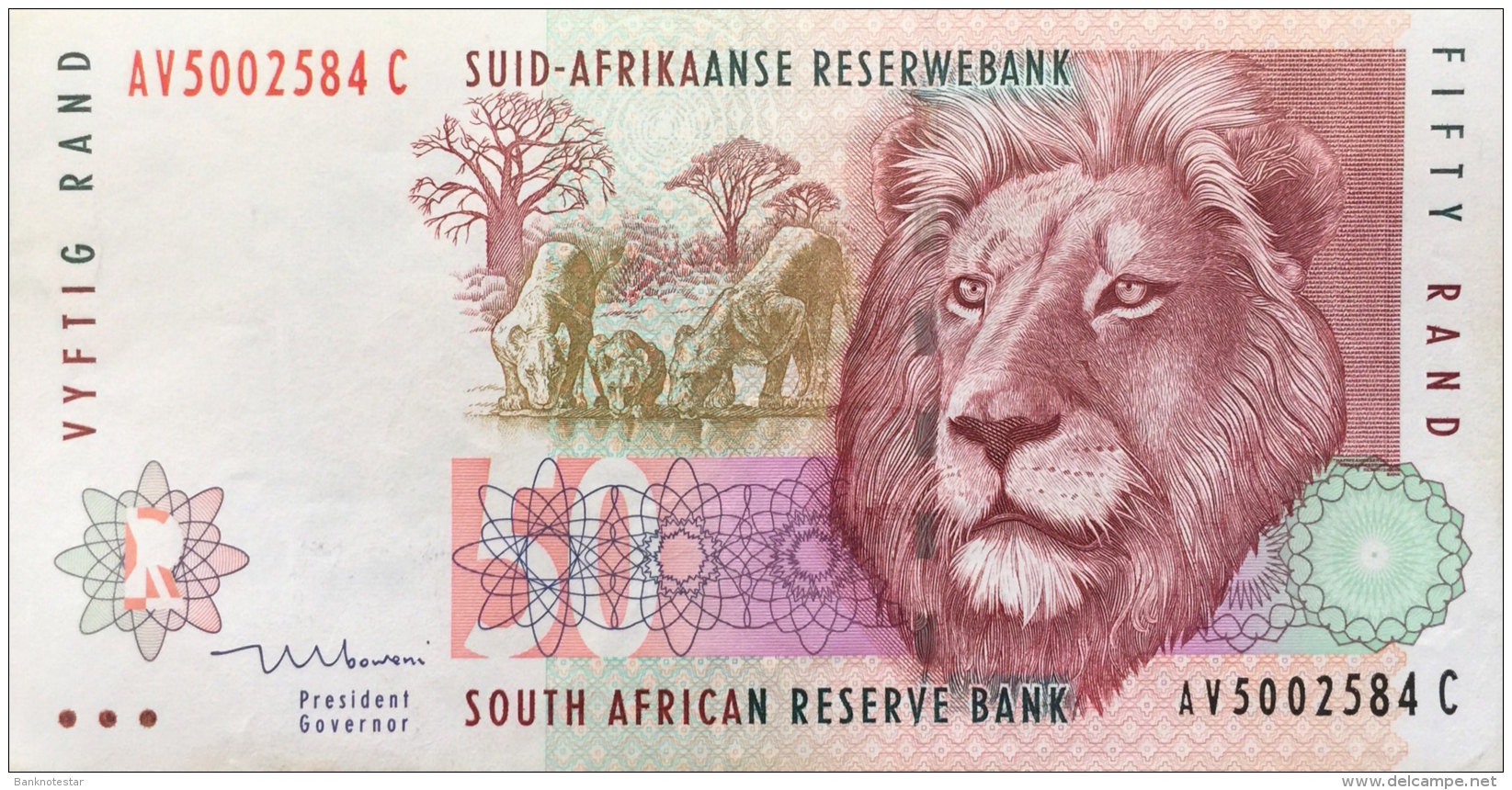 South Africa 50 Rand, P-125 (1999) VF+ - Südafrika
