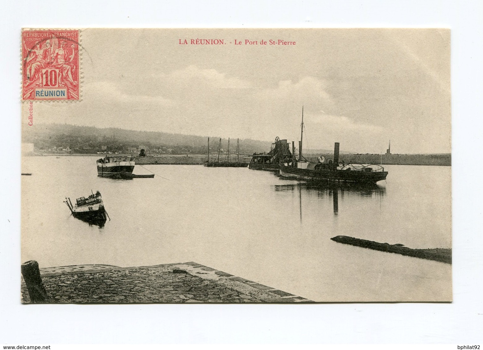 !!! CPA DE LA REUNION : LE PORT DE SAINT-PIERRE - Réunion