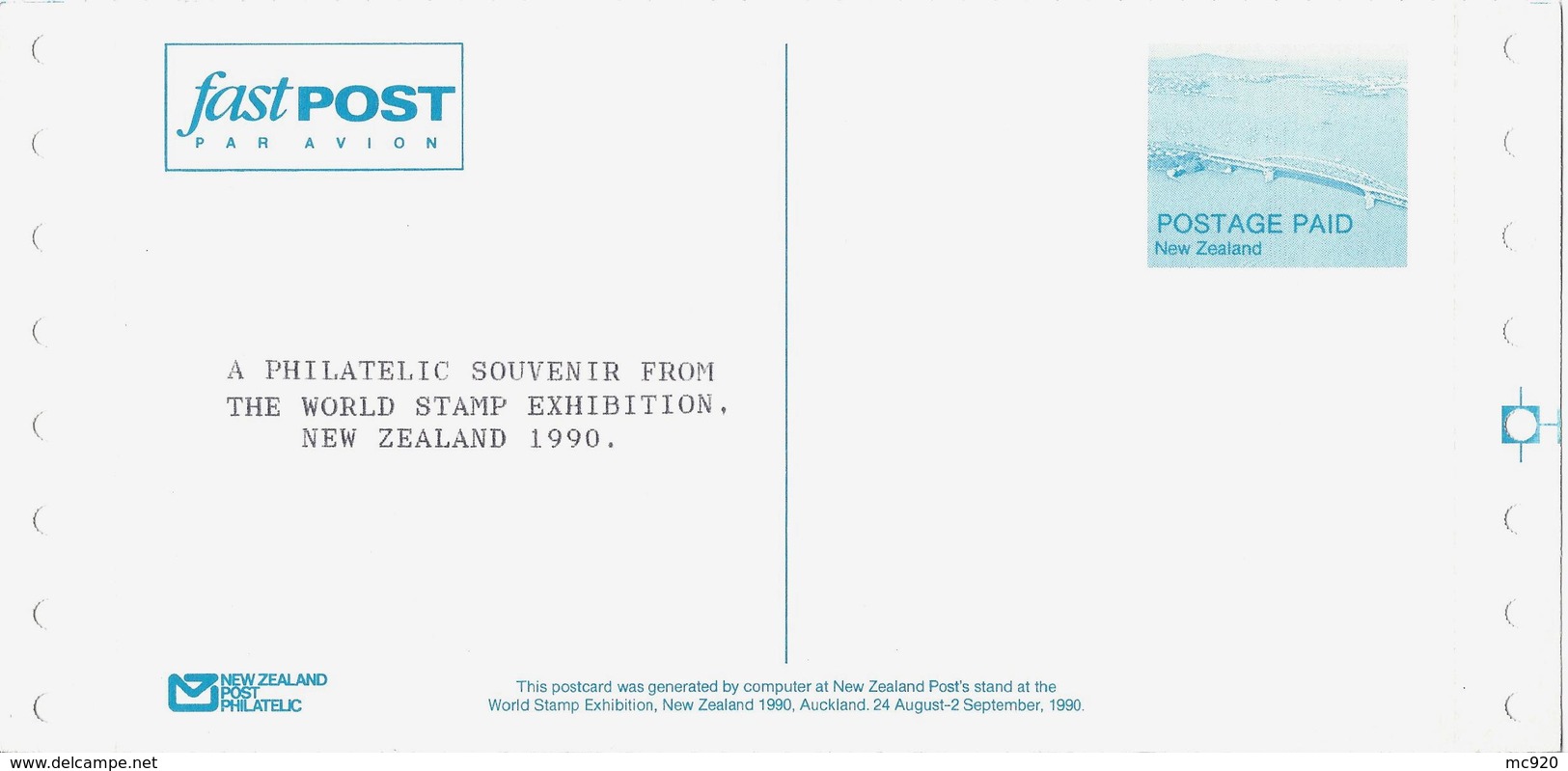 Nouvelle Zélande New Zealand Entier Postal, Ganzsachen, Postal Stationery Carte Postale Postkarten - Postal Stationery