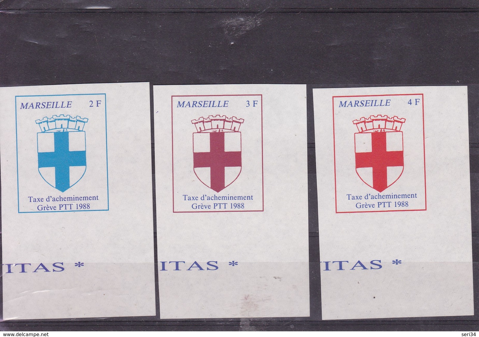 FRANCE :   Y&T :Taxe D'acheminement :grève PTT1988 ** - 1960-.... Neufs