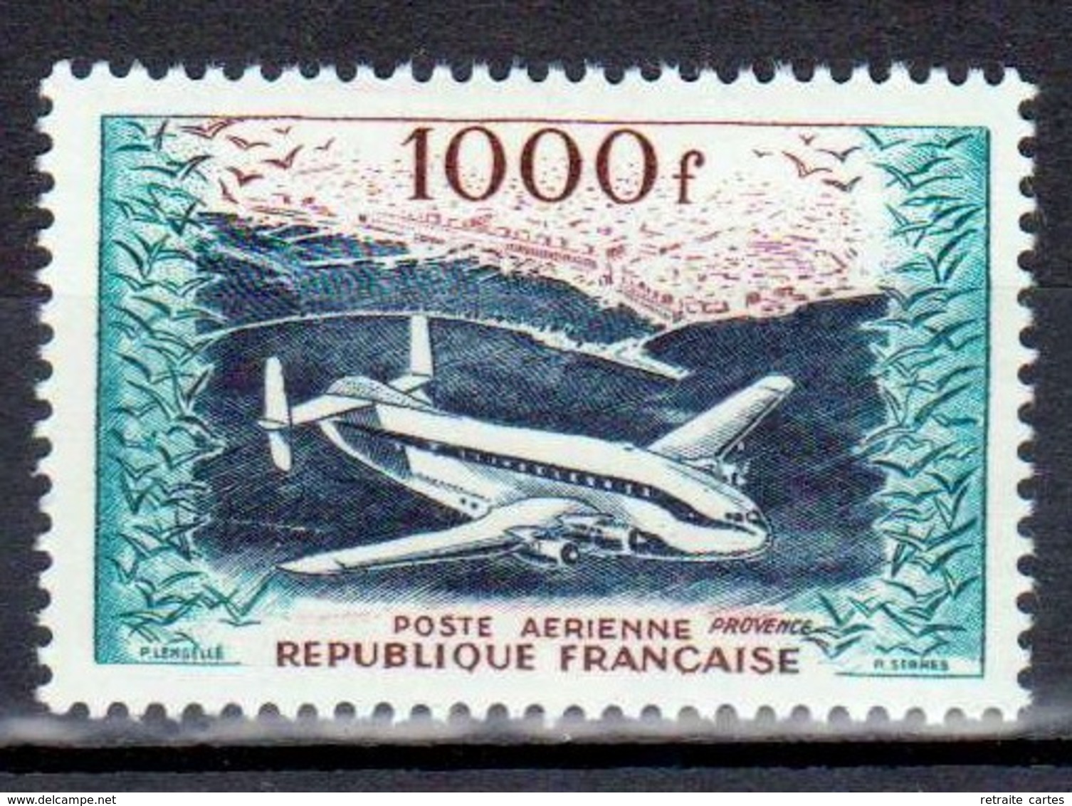 France 1954 - 1000 F Provence  Et Vue Du Port D'Alger - N° 33 ** Neuf LUXE  Cote 135 € - 1927-1959 Ungebraucht