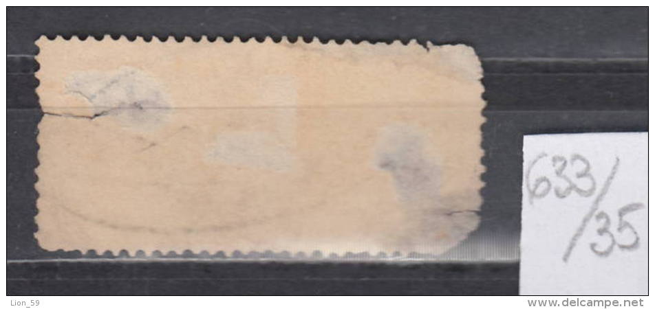 35K633 / 1880 - 50 Cent. VISA ENLIEU DE TIMBRES , CANTON DE FRIBOURG , DE DIMENSION , BROYE , Revenue Switzerland Suisse - Fiscaux