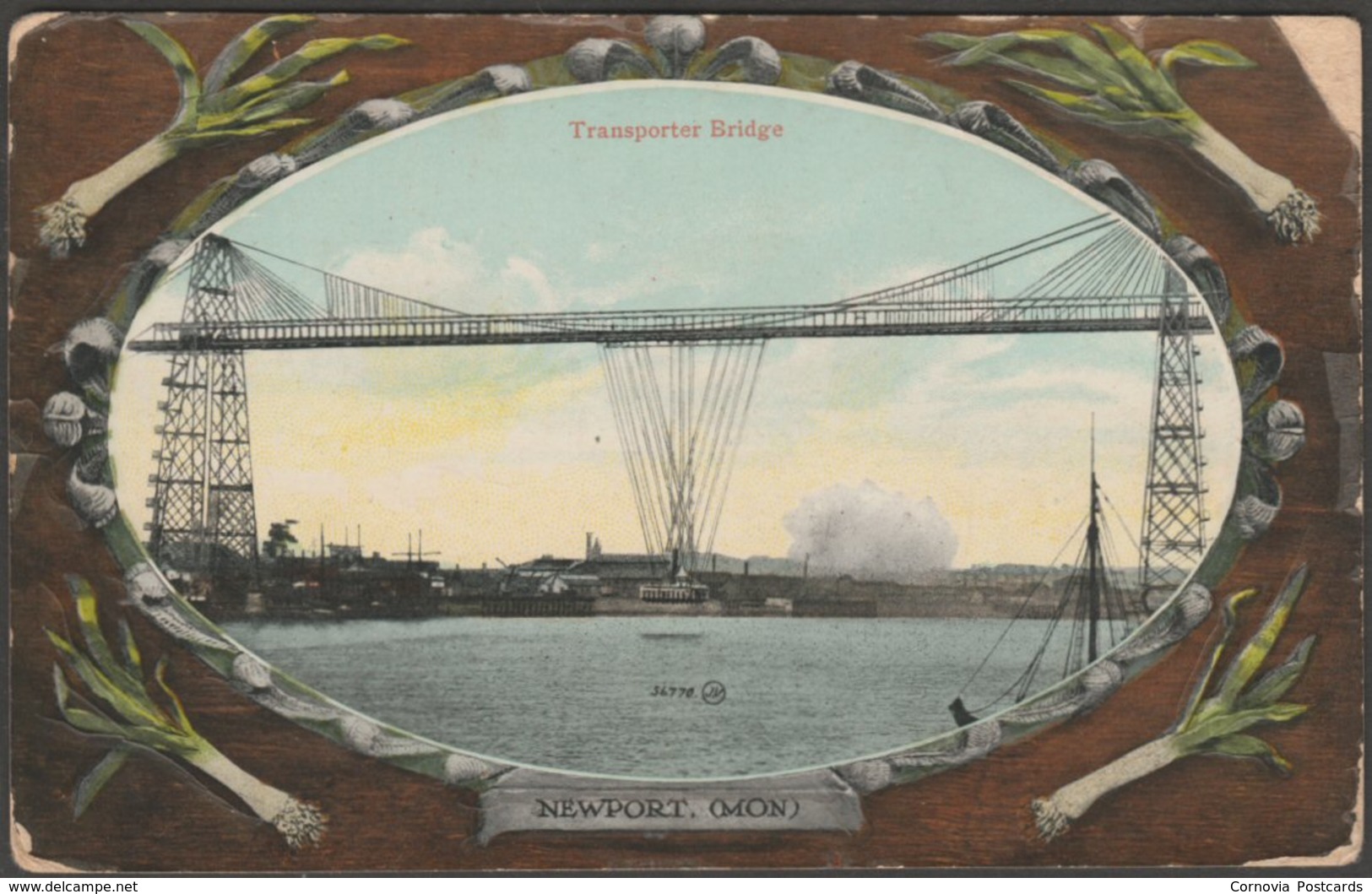 Transporter Bridge, Newport, Monmouthshire, 1911 - Valentine's Postcard - Monmouthshire