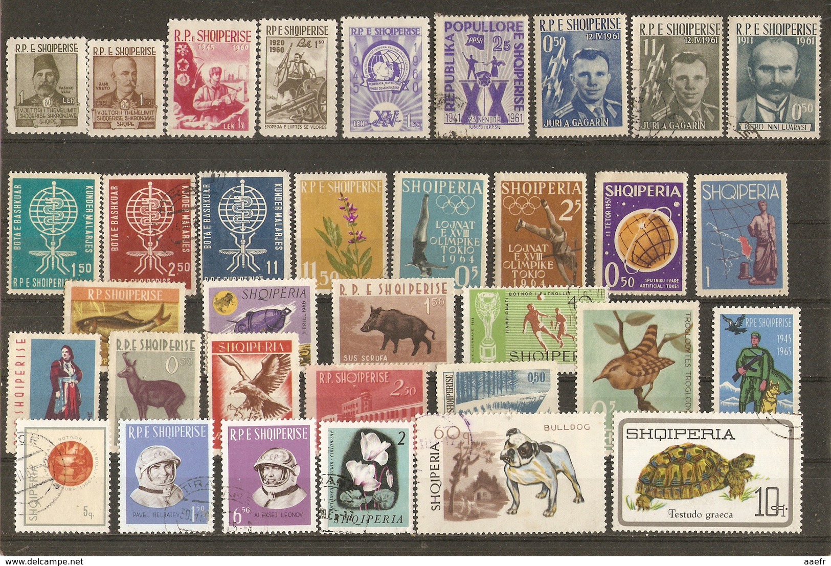 Albanie 1960/9 - Petit Lot De 54 Timbres - 1 Série Complète° : 907/914 - Reptiles - Albania