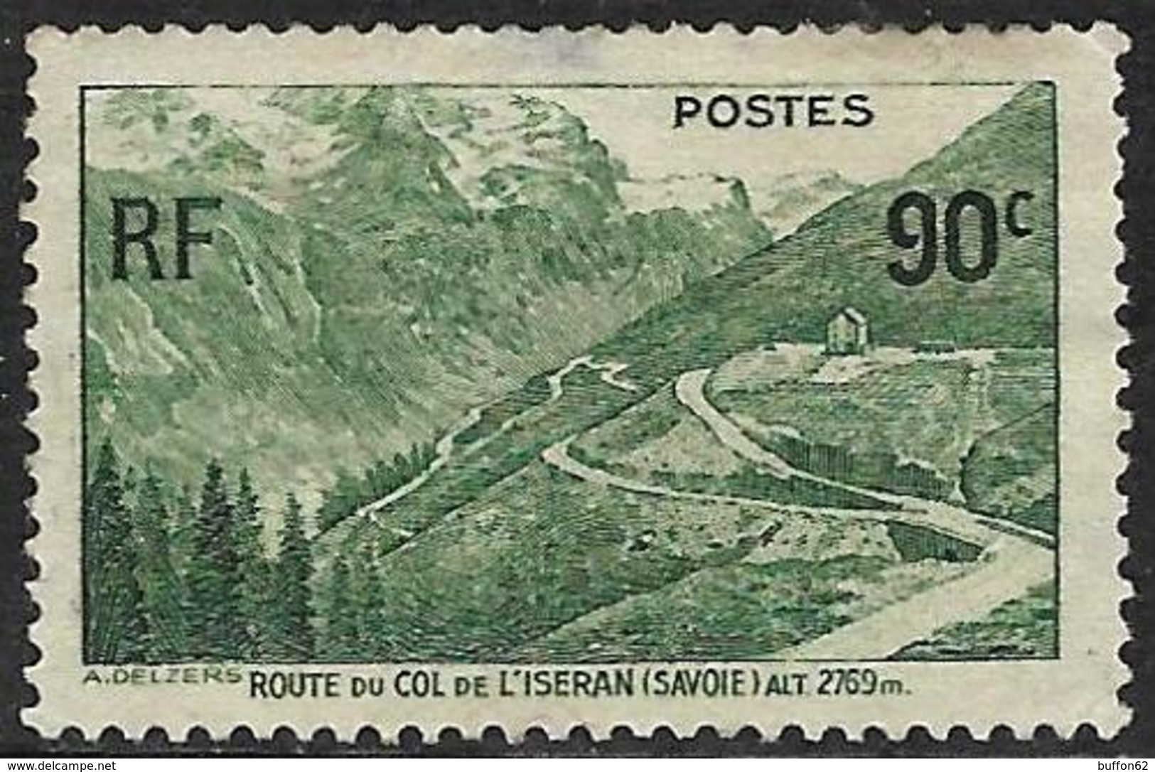 FO - France (1937) - Ouverture De La Route Du Col De L('Iseran (Alpes). Neuf Charnières / Mint Hinged. N°358. - Usati