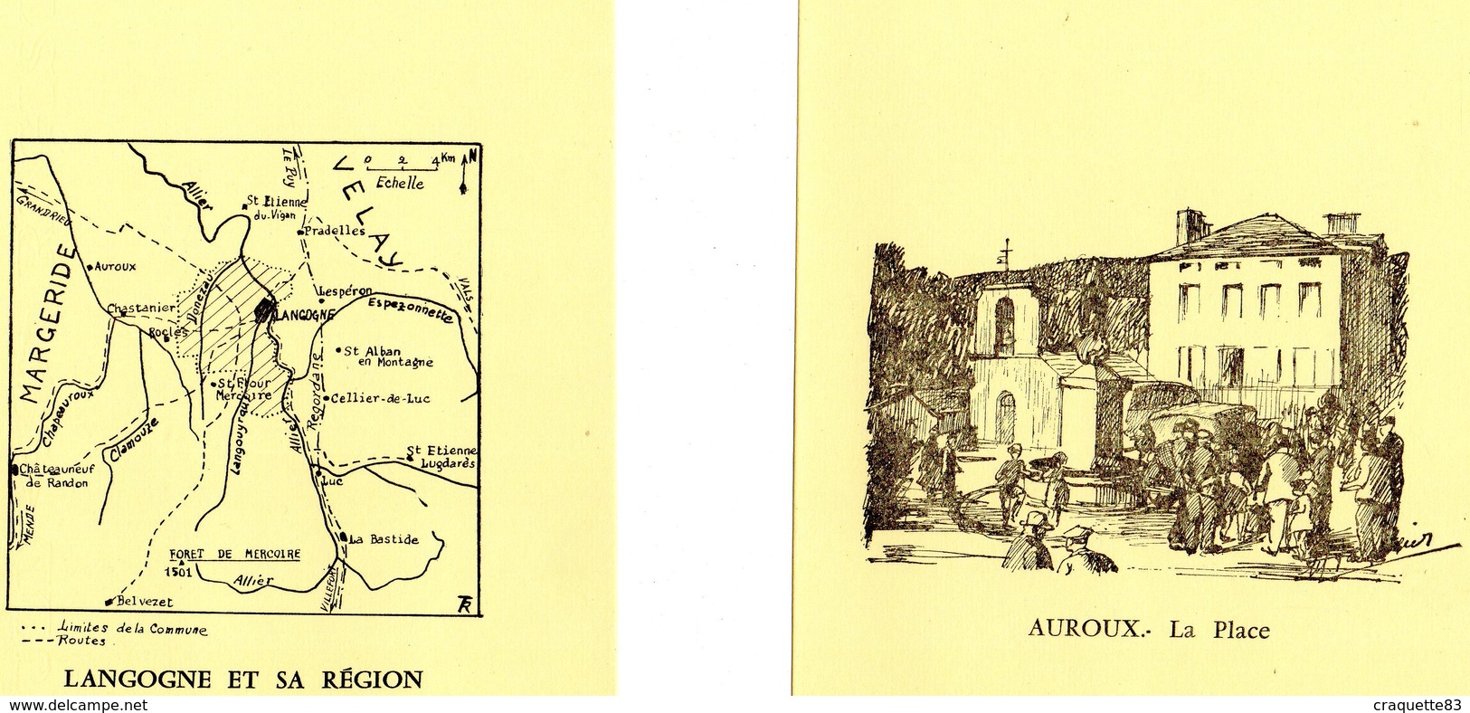 LANGOGNE ET SA REGION   "LES CAHIERS DU GEVAUDAN" N°32 SUPP. DE LA REVUE "LOU PAIS" N°70 AVRIL1960 - Dépliants Touristiques