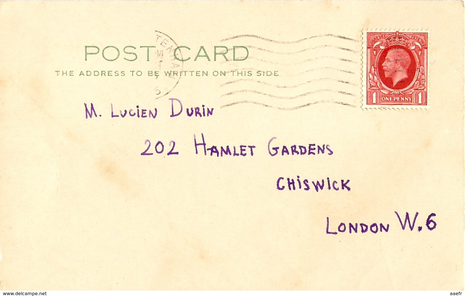 Grande-Bretagne 1935 - 2 Post Card - De South Tottenham à London W6 - Lettres & Documents