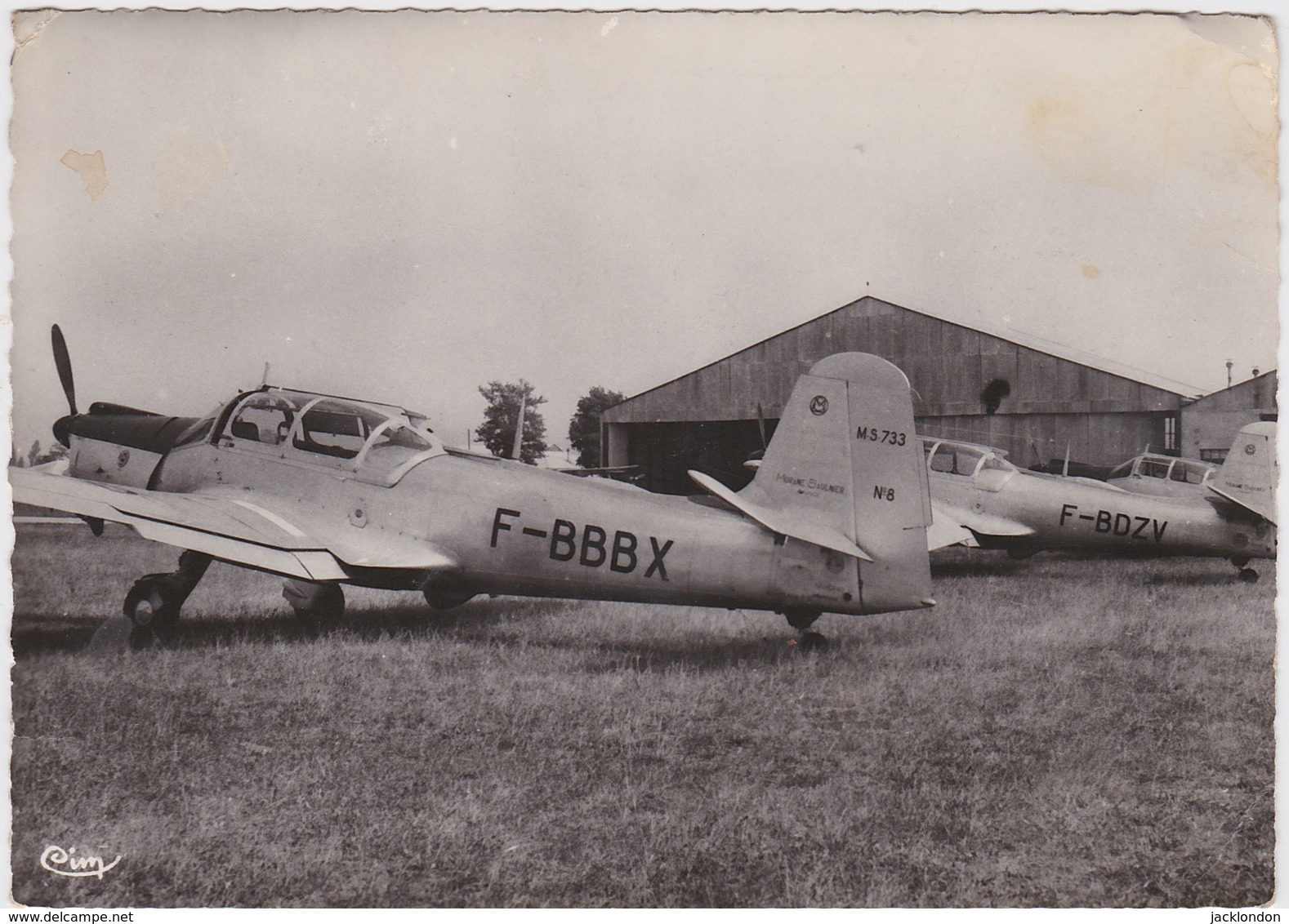 71 -   BASE Aérienne De St YAN - Avions Morane Saulnier MS 733 N°8 Et N°10 - Autres & Non Classés