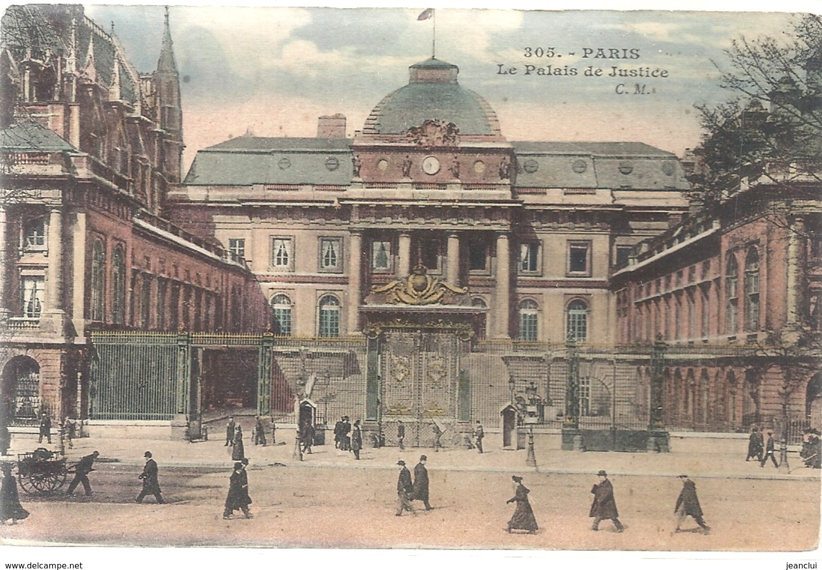 305. PARIS . LE PALAIS DE JUSTICE . CARTE COLORISEE NON ECRITE . 1 TRACE DE PLI . - Autres Monuments, édifices