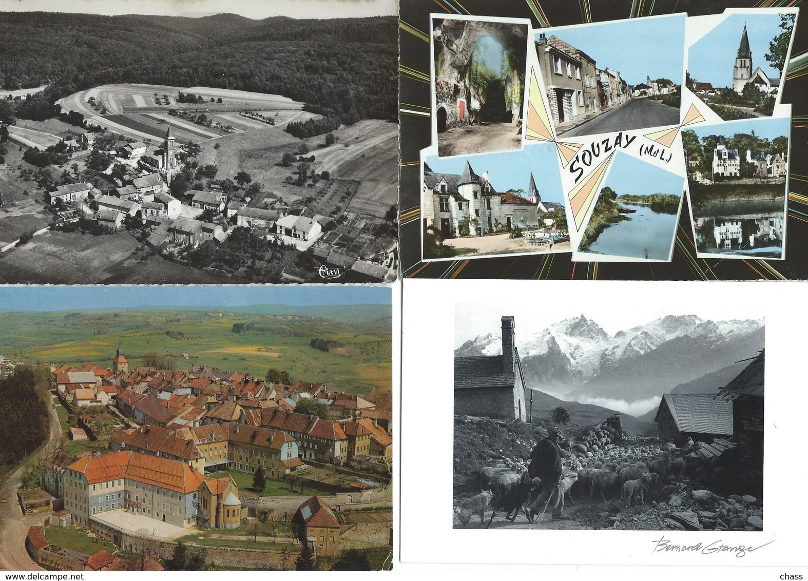 lot de 1250 cartes postales en bon état de communes de France