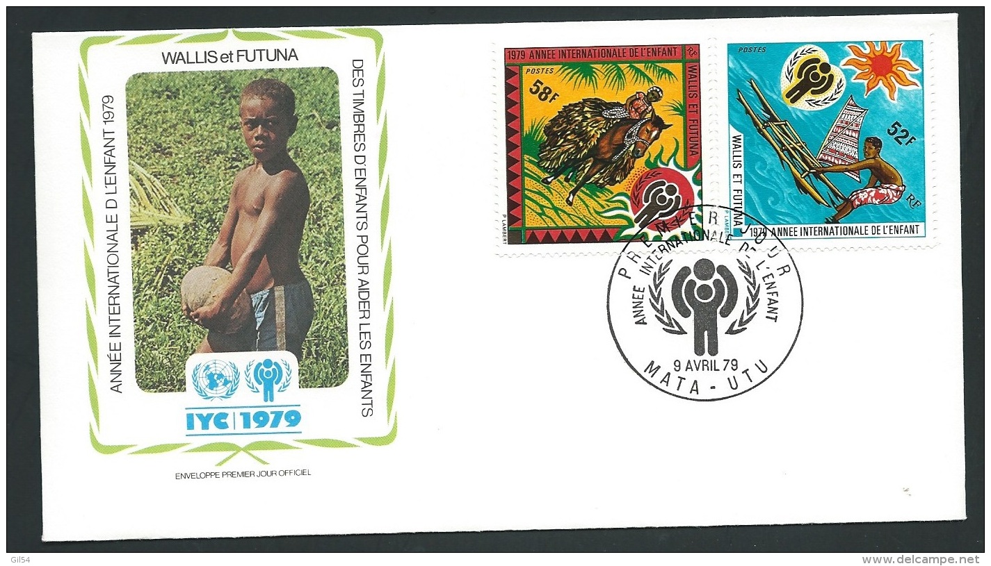 Fdc Année Internationale De L'enfant - 1979 - Wallis Et Futuna     - Fau1420 - Brieven En Documenten