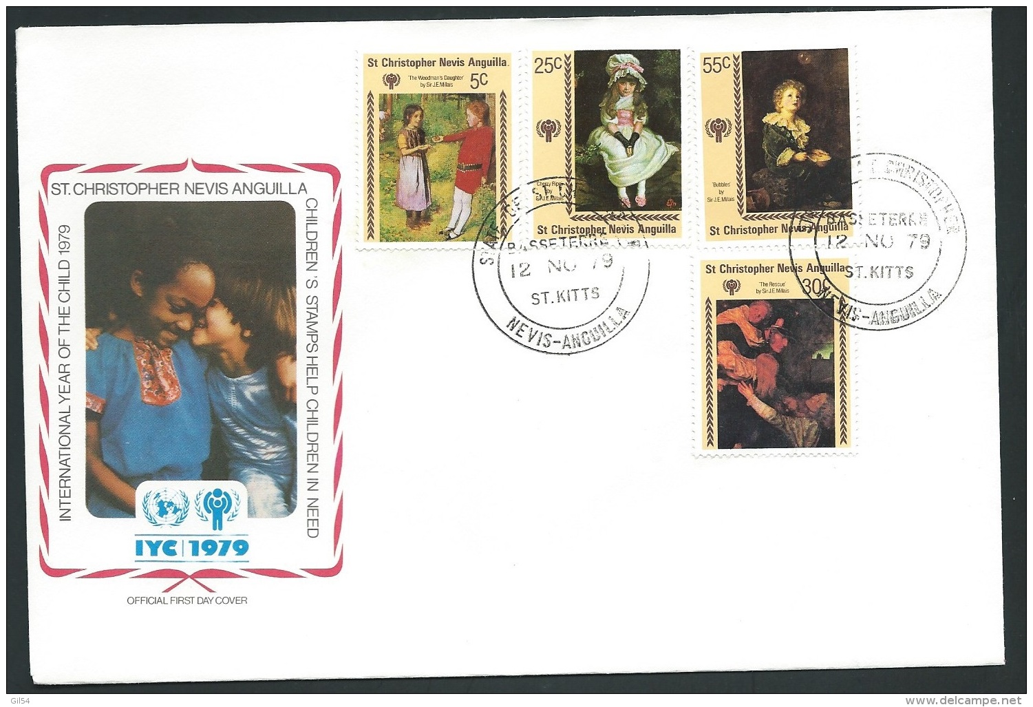 Fdc Année Internationale De L'enfant - 1979   -  Anguilla   - Fau1422 - Anguilla (1968-...)