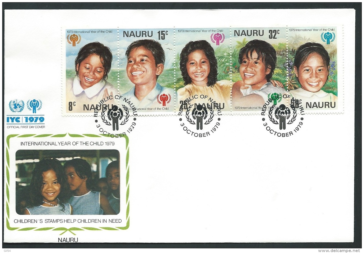 Fdc Année Internationale De L'enfant - 1979   -  Nauru      - Fau1433 - Nauru