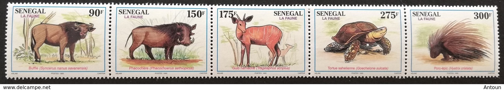 Senegal  1995 Wild Animals Folded POSTAGE FEE TO BE ADDED ON ALL ITEMS - Senegal (1960-...)