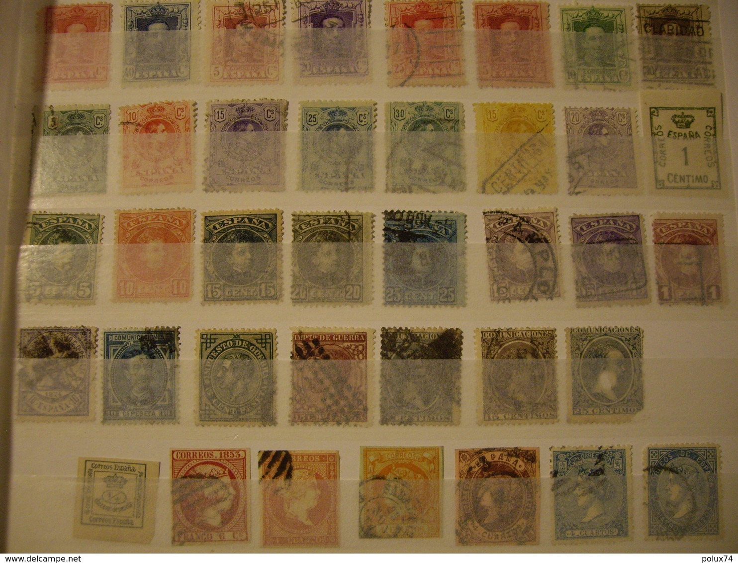 ESPAGNE COLLECTION  DE 1853 A 1980-environs 300 TIMBRES - Collections (with Albums)