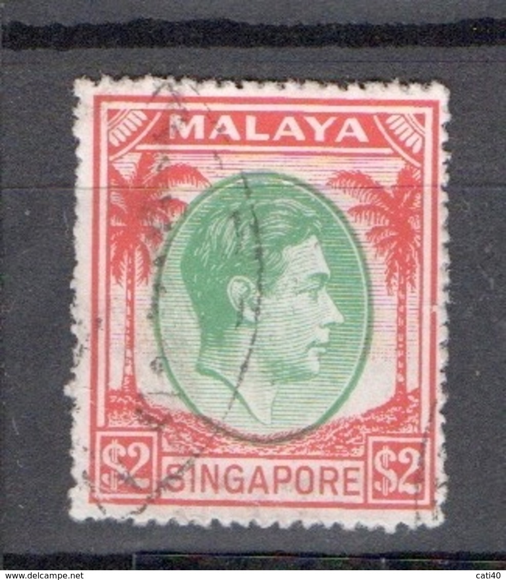 MALAYA SINGAPORE  2 $ - Malaya (British Military Administration)