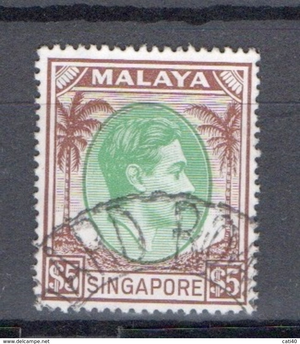 MALAYA SINGAPORE  5 $ - Malaya (British Military Administration)