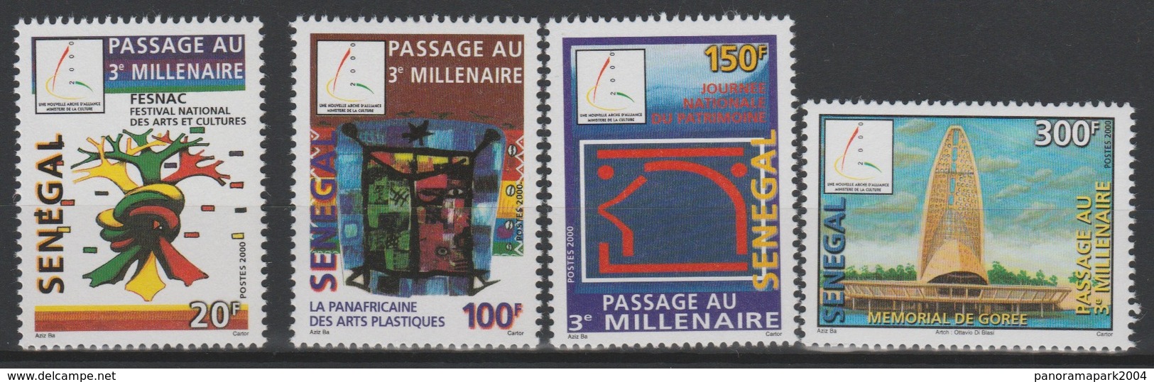Sénégal 2001 Mi. 1920 - 1923 FESNAC Passage Au 3e Millénaire Jahrtausendwende 3rd Millenary - Sénégal (1960-...)