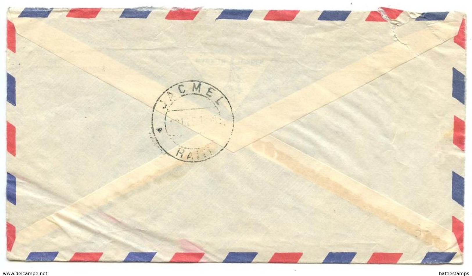 Haiti 1958 Airmail Cover Jacmel To U.S. W/ Scott C119 International Geophysical Year - Haiti