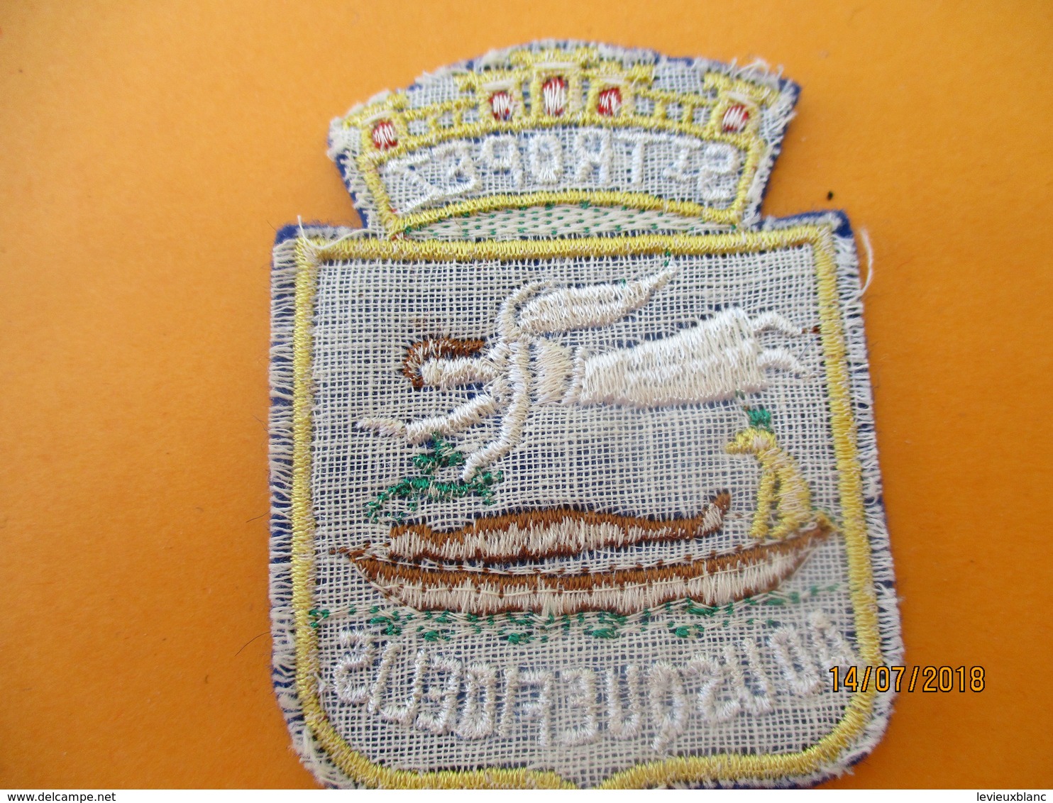 Ecusson Tissu Ancien à Coudre/ Ville De SAINT TROPEZ/ Var/ Années 70 - 80       ET214 - Patches