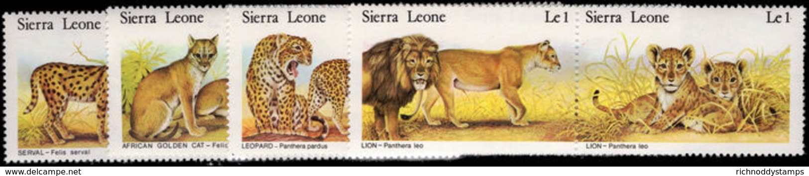 Sierra Leone 1981 Wild Cats Unmounted Mint. - Sierra Leone (1961-...)