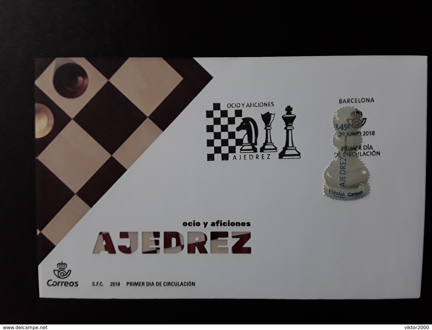 Spain 2018 MNH (**)  FDC .chess - FDC