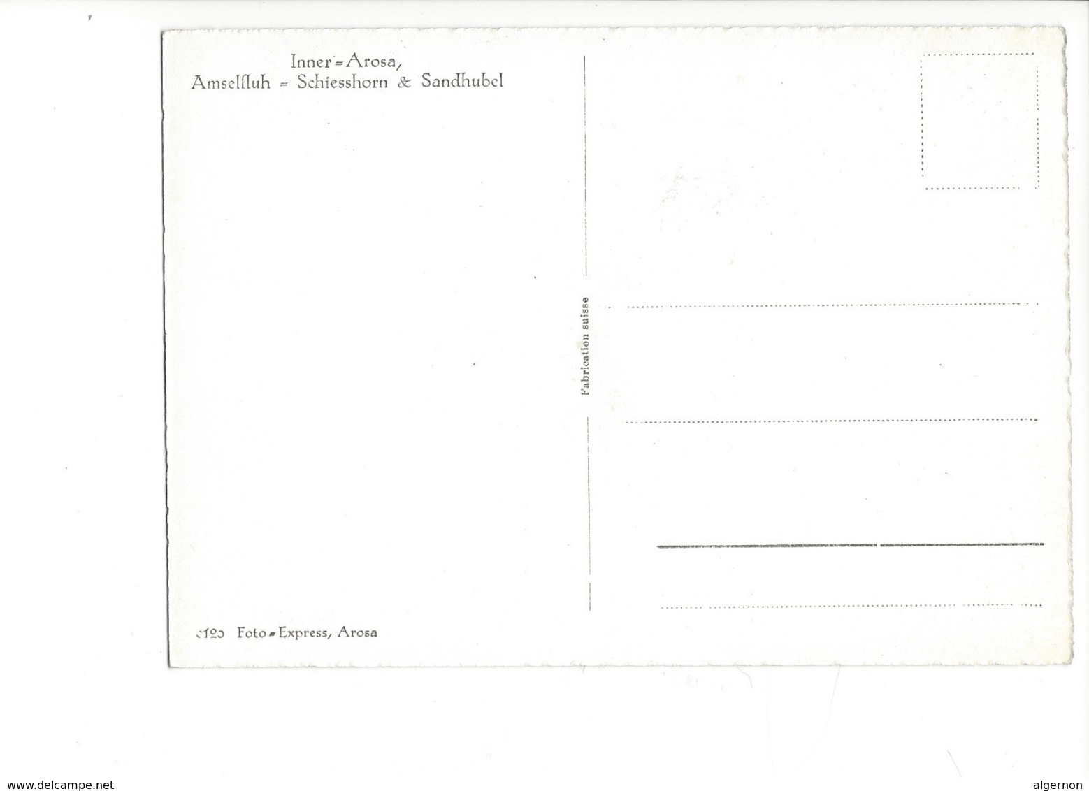 20283 - Inner Arosa Amselfluh Schiesshorn Sandhubel  (format 10X15) - Arosa