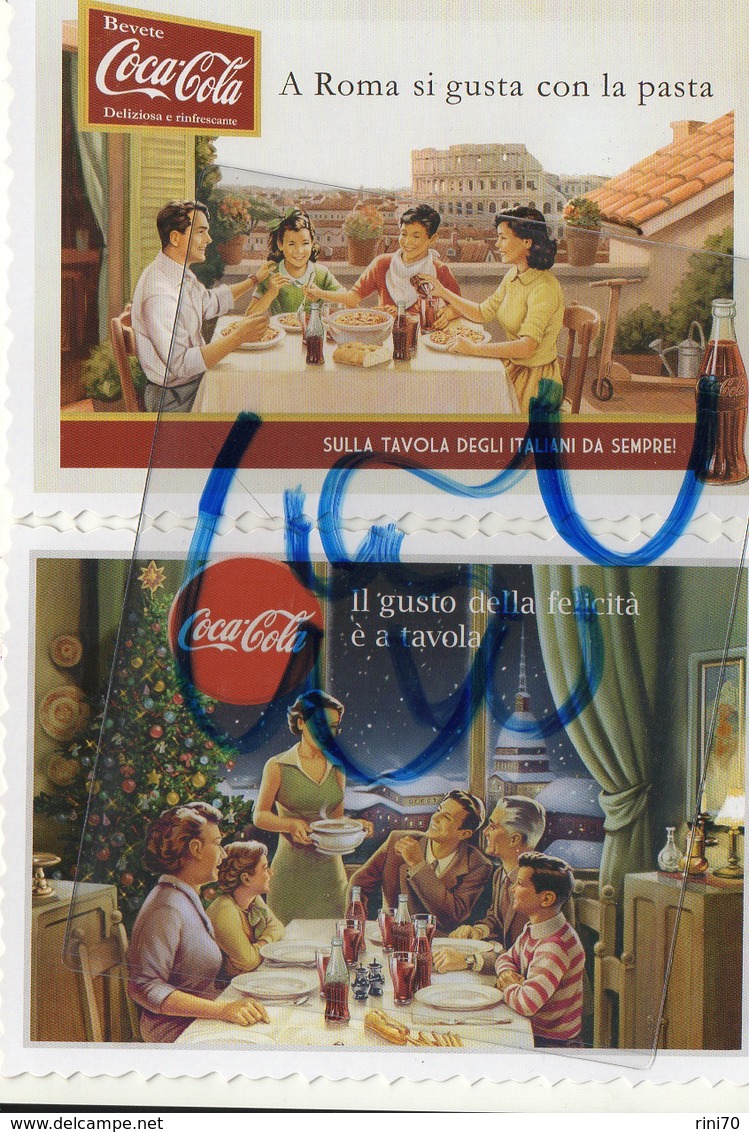 4 Cartoline Set Lotto Coca Coca Torino Roma Firenze Milano FG NV - Postales