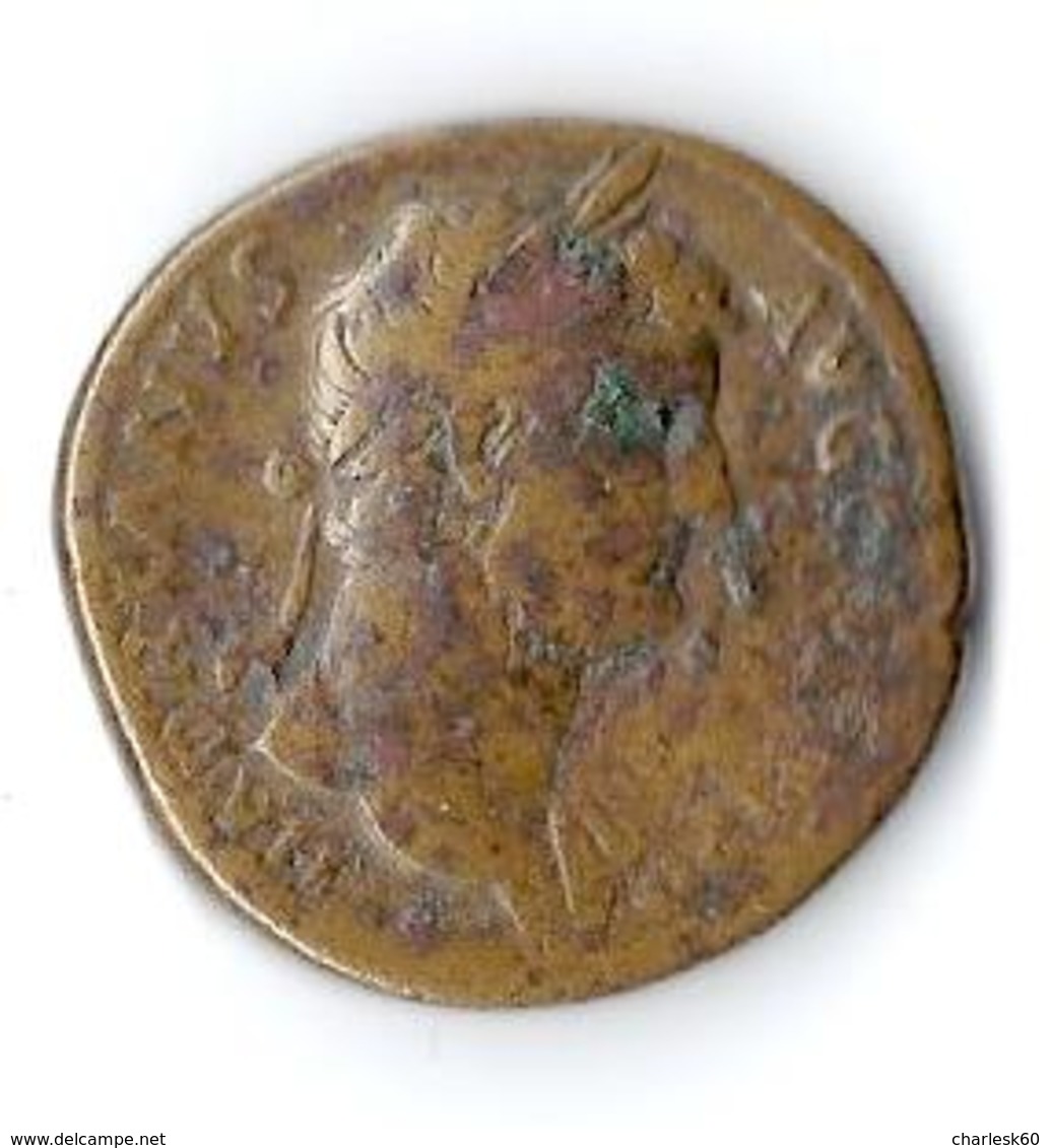 Monnaie Romaine Hadrianvs Hadrianus Hadrien Sesterce Bronze - The Anthonines (96 AD To 192 AD)