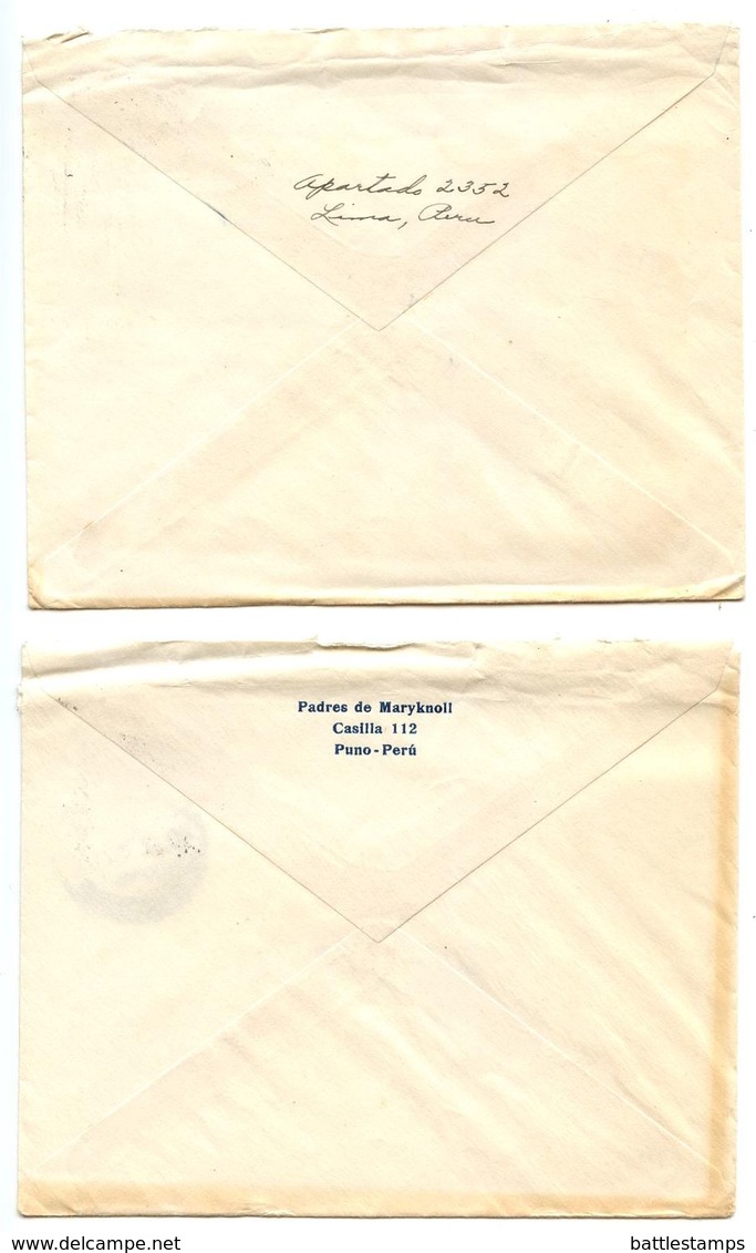 Peru 1950 3 Covers To Clarks Summit PA W/ Scott 427 & C84 - Peru