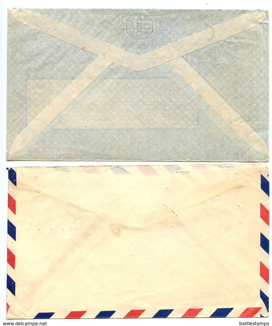 Peru 1949-50 4 Airmail Covers To U.S. W/ Scott 381, 430, 434 - Peru