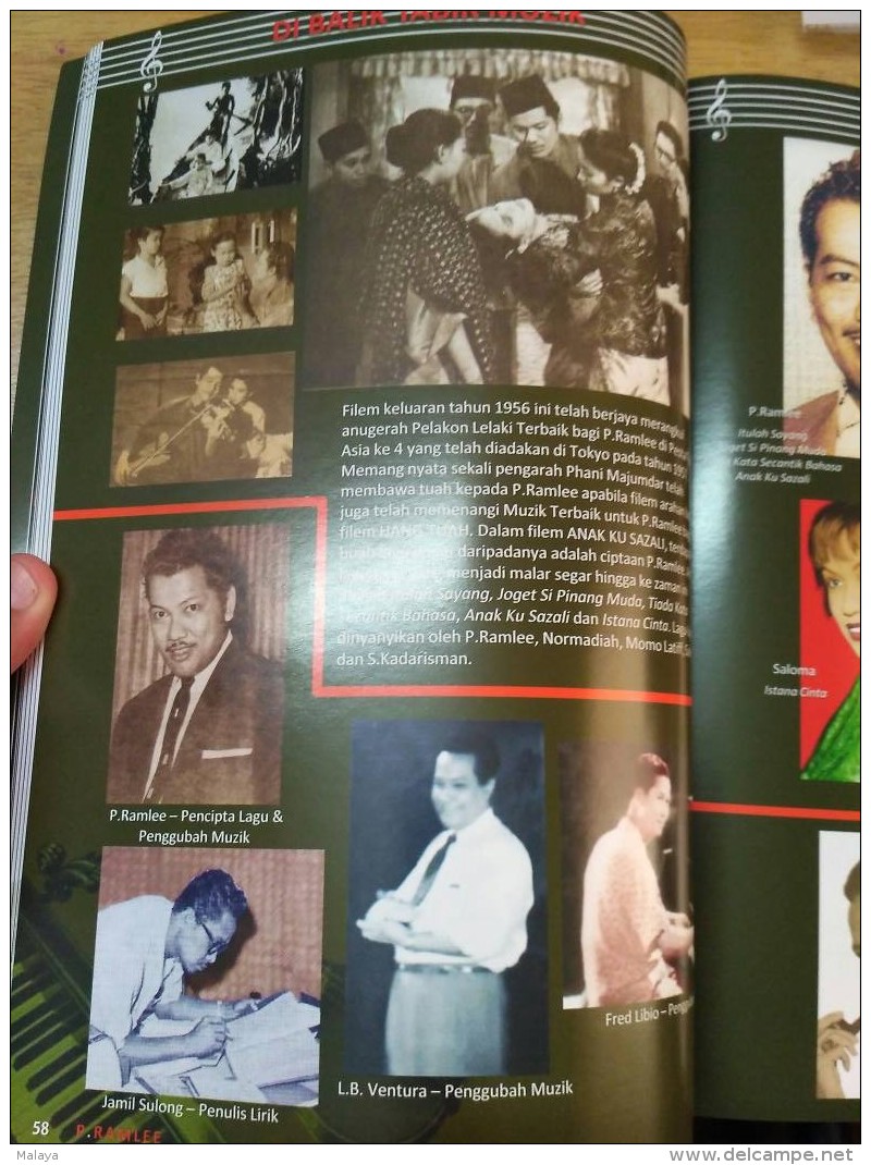 Biography P Ramlee Saloma Filmstar Picture Malaya Singapore Malaysia Book Ramlee Malay Language - Other & Unclassified