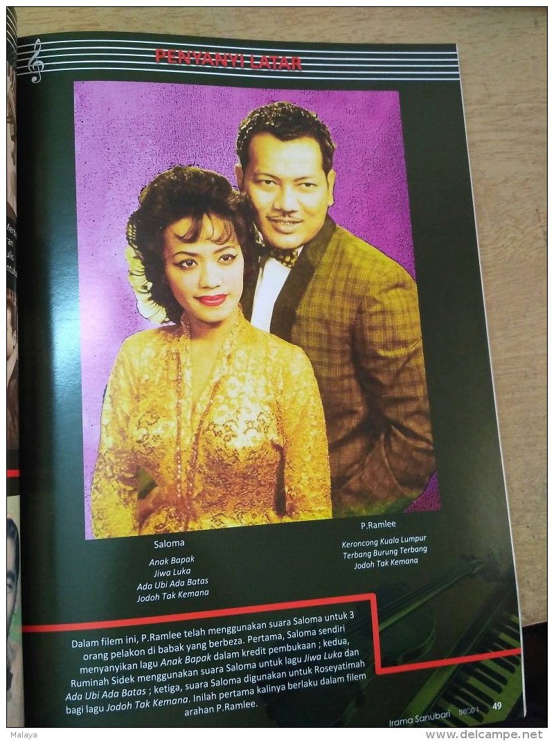 Biography P Ramlee Saloma Filmstar Picture Malaya Singapore malaysia Book ramlee malay language