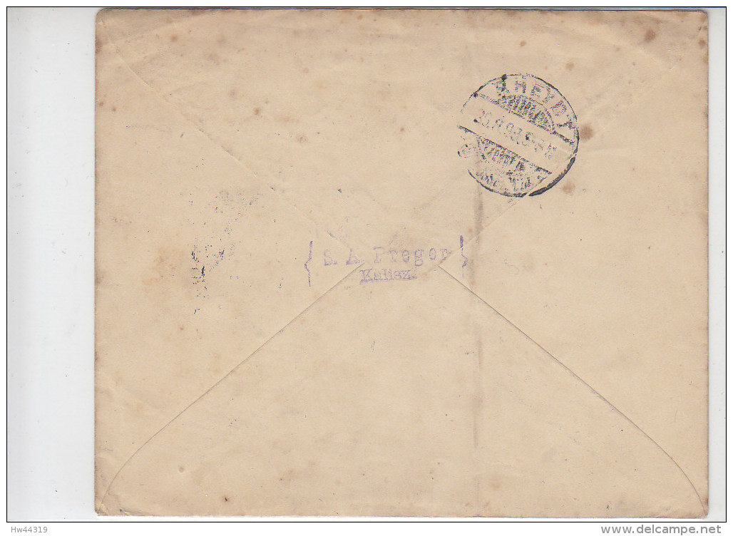 Ganzsachenumschlag Mit Zusatzfrankatur Aus KALIAZ ? 16.8.1899 Nach Rheydt ... - Lettres & Documents