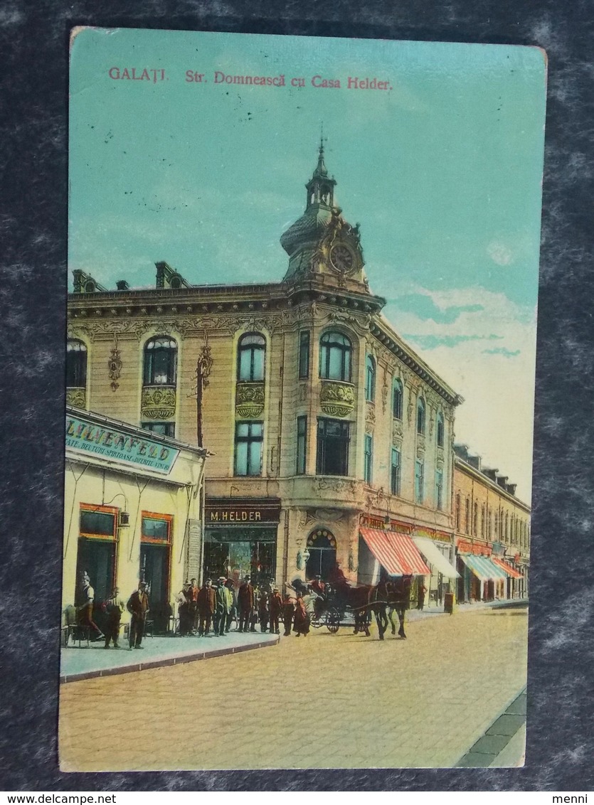 Romania Roumanie - GALATI - 1914 Casa Helder - Strada Domneasca - Shop Front - Romania