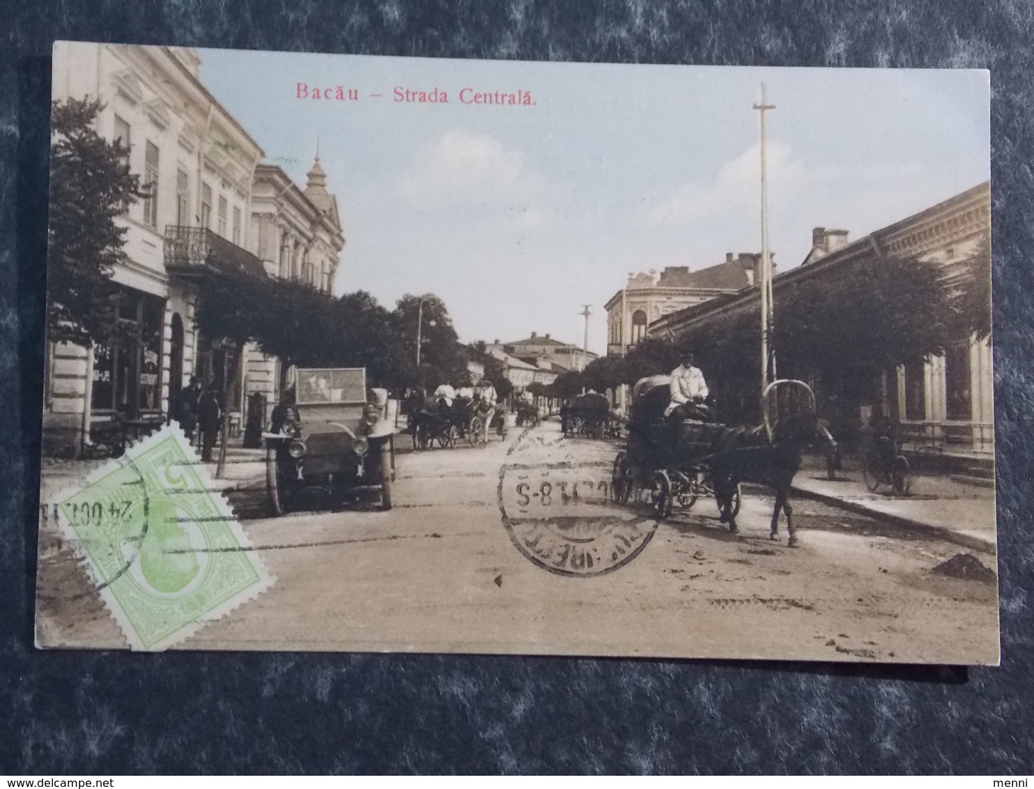 Romania Roumanie - BACAU - 1911 Traffic In Strada Centrala - Rumania