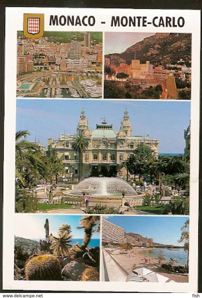 Monaco & Marcofilia, Monaco, Monte-Carlo, Multi-Vues, Mangualde Portugal 2000 (595) - Cartas & Documentos