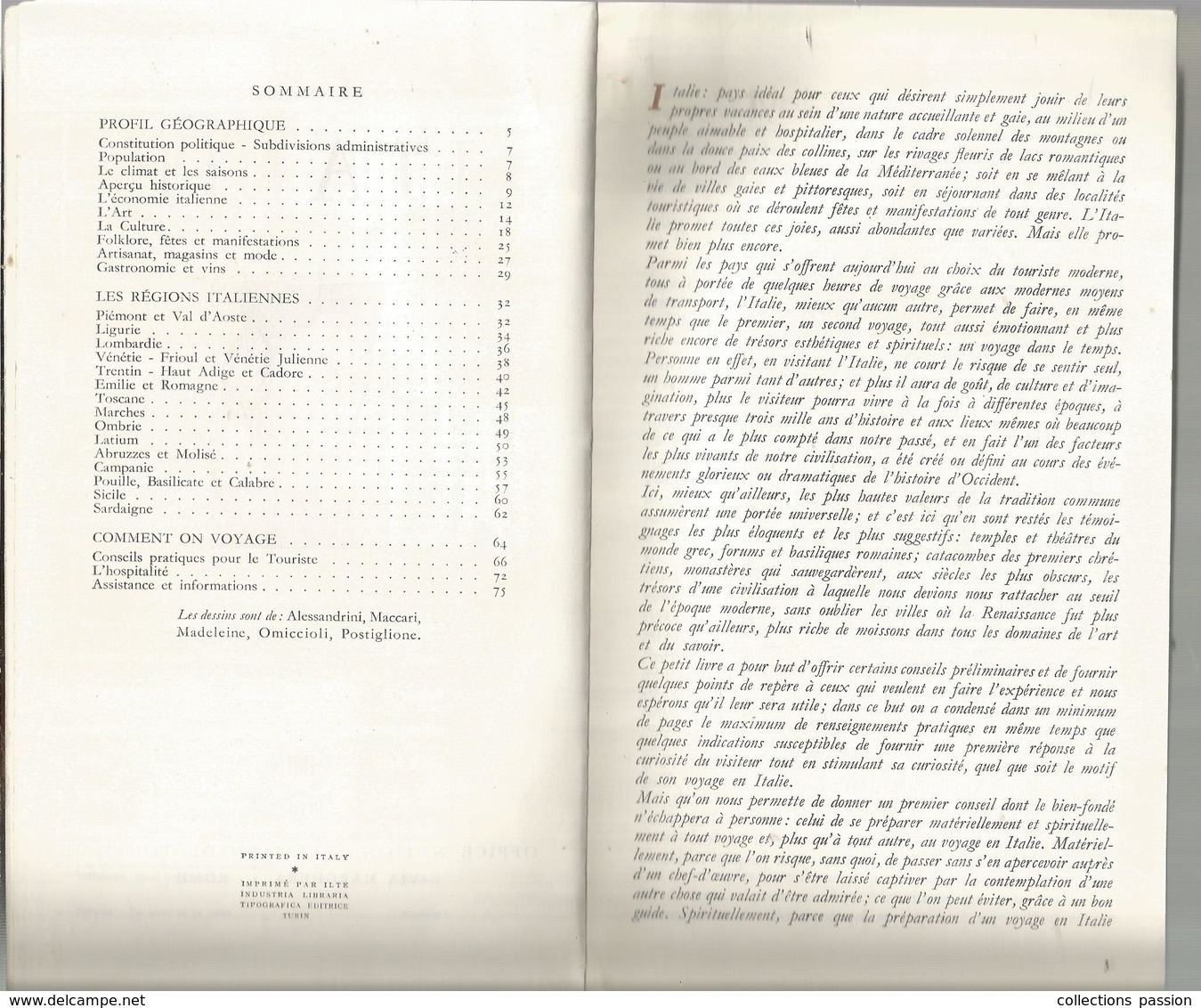 Régionalisme , ITALIE , 80 Pages + Plan De 6 Pages , 5 Scans, Frais Fr 3.25 E - Ohne Zuordnung