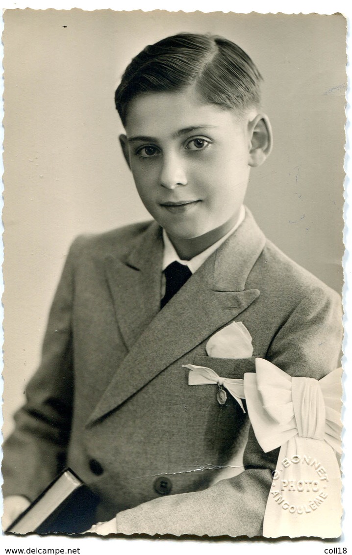 (LABO PHOTO Bonnet ANGOULEME ) Communion - Jacques MICHAUD 1949 - Angouleme