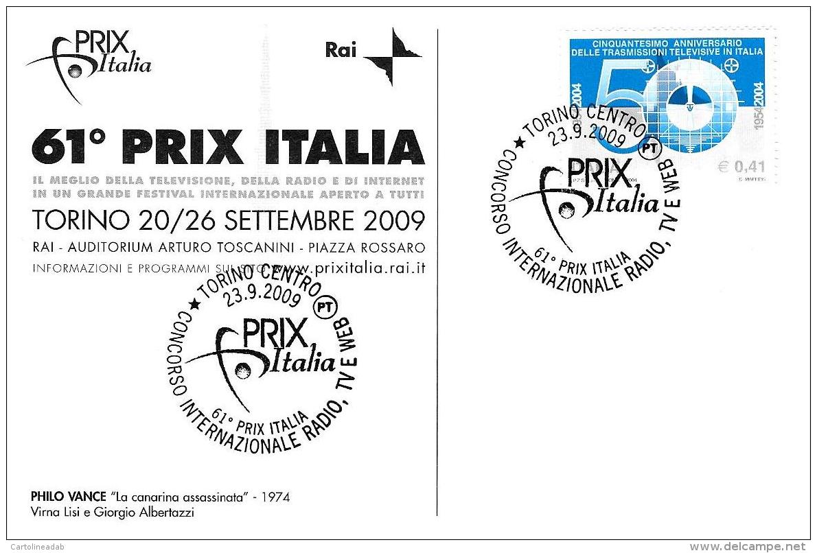 [MD2021] CPM - SERIE DI 8 CARTOLINE - 61° PRIX ITALIA - CON ANNULLO 23.9.2009 - NV