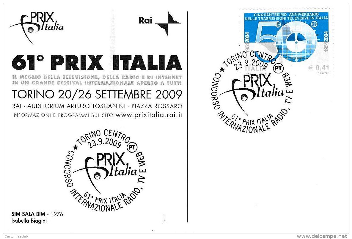 [MD2021] CPM - SERIE DI 8 CARTOLINE - 61° PRIX ITALIA - CON ANNULLO 23.9.2009 - NV