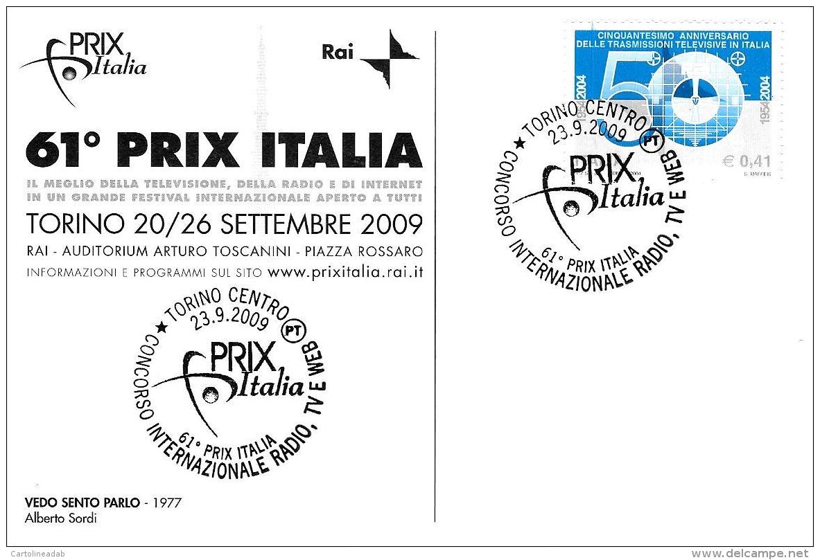 [MD2021] CPM - SERIE DI 8 CARTOLINE - 61° PRIX ITALIA - CON ANNULLO 23.9.2009 - NV