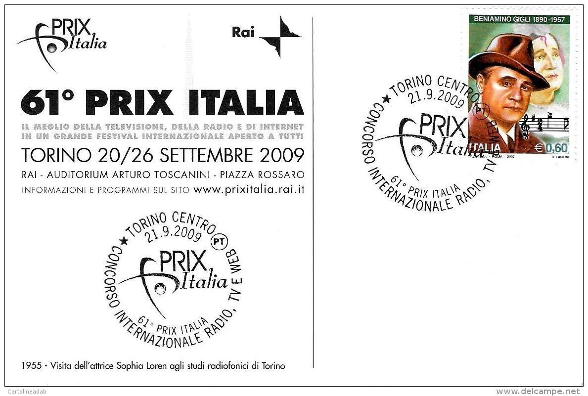 [MD2021] CPM - SERIE DI 8 CARTOLINE - 61° PRIX ITALIA - CON ANNULLO 23.9.2009 - NV