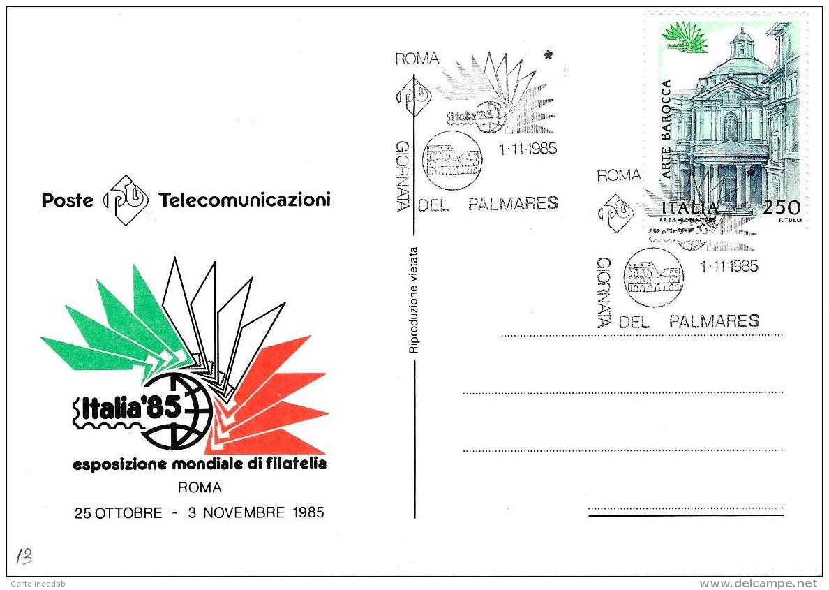 [MD2030] CPM - ANCHE LE STRADE DEL FRANCOBOLLO PORTANO A ROMA - CON ANNULLO 26.10.1985 - NV - Altri & Non Classificati