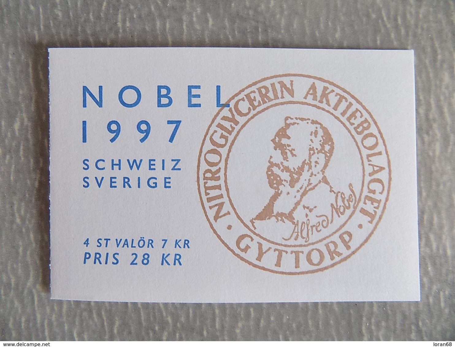 Carnet Oblitéré Suède 1997 : Prix Nobel (Alfred Nobel Et Paul Karrer) - 1981-..