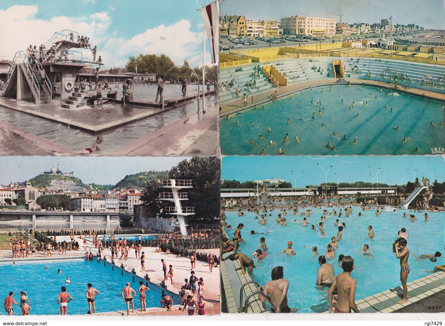 12 Cartes Piscines--france---cpsm--cpm - 5 - 99 Cartes