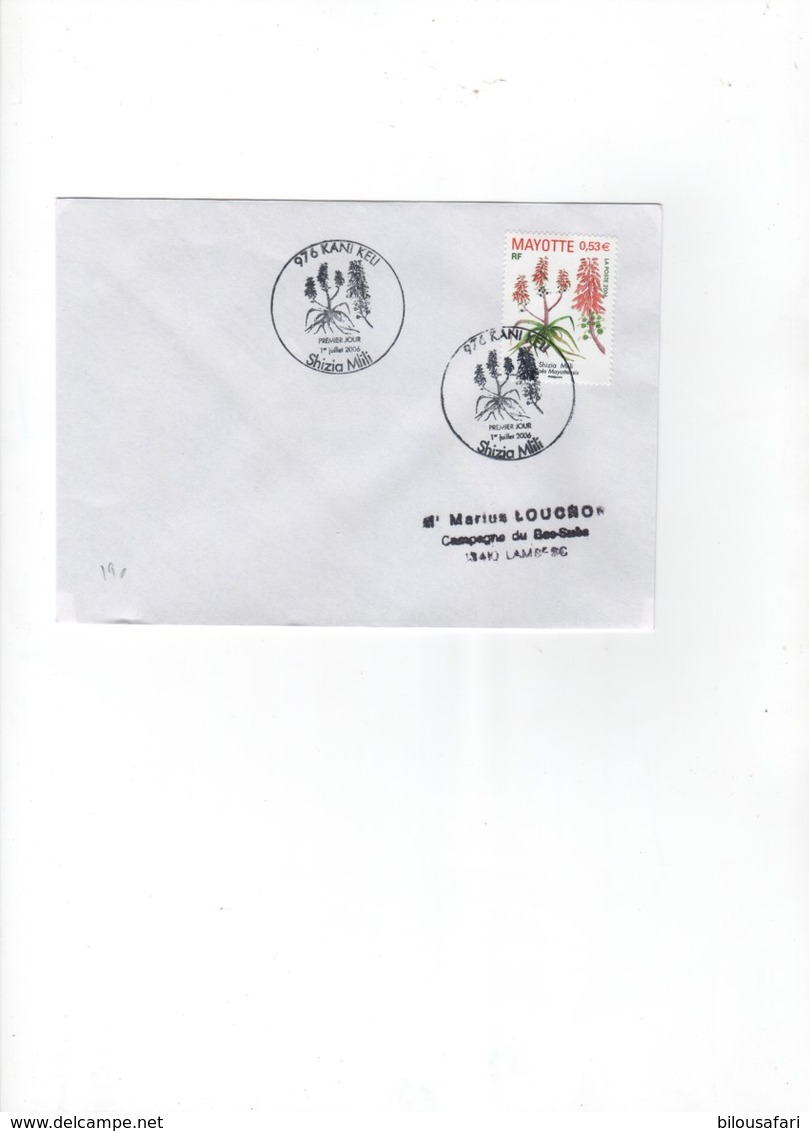 Mayotte 1997-2011 > Lot De 3 Lettres 1er Jour-  - " FLEURS "    N°190-195-214 - Covers & Documents